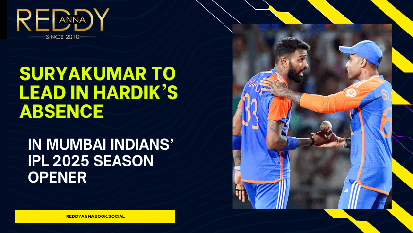 You are currently viewing Suryakumar Yadav to Captain Mumbai Indians in IPL 2025 Opener Amid Hardik’s Absence